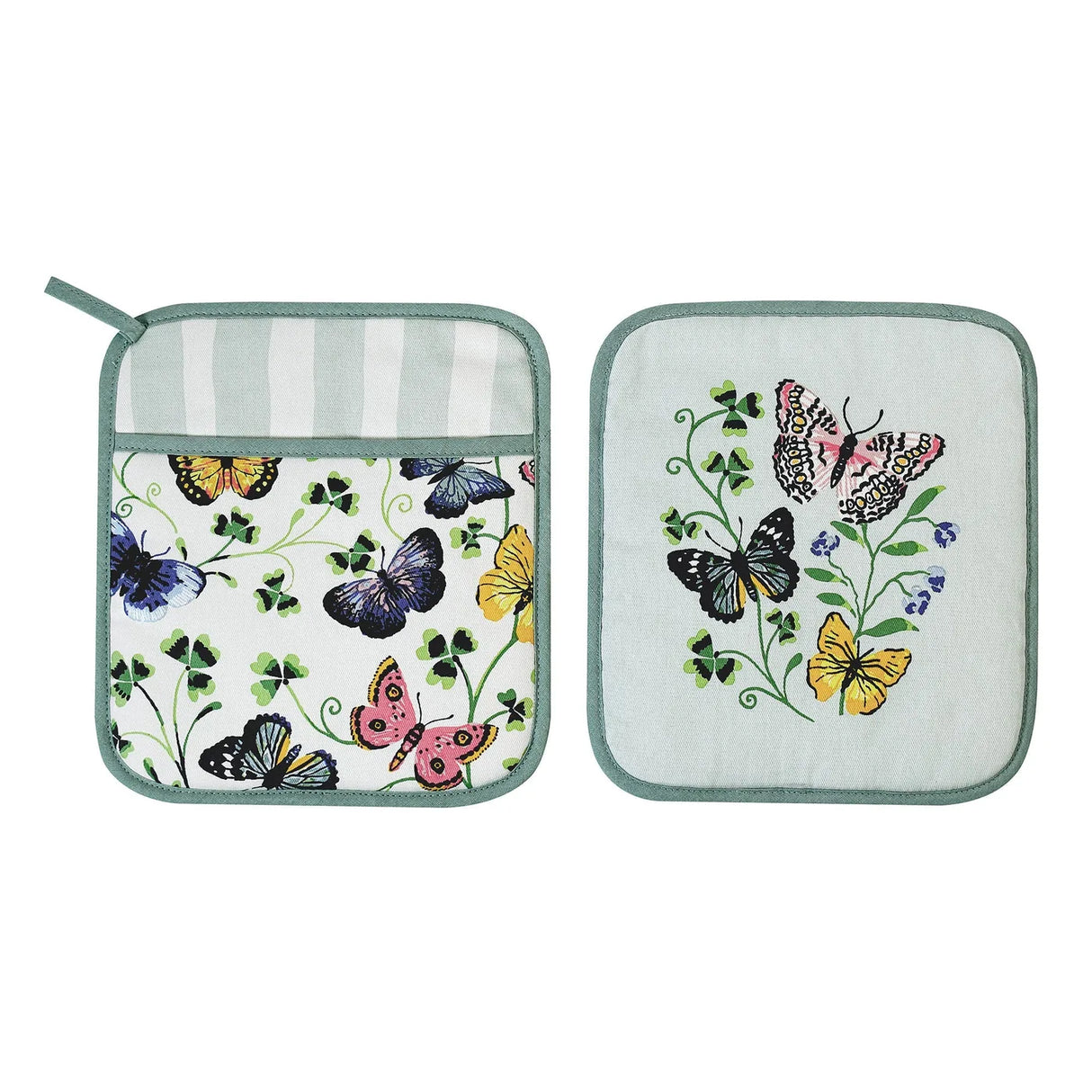 Butterfly Grove Pot Mitt in Blue