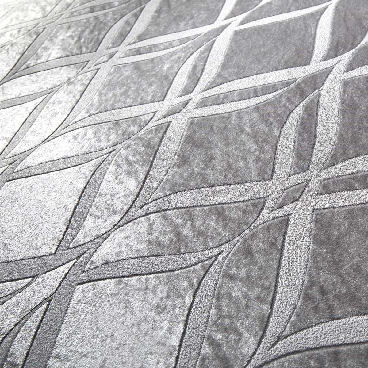 Belfort Velvet Cushion Cover 43cm x 43cm - Silver - Belfort Cushion In Silver 43 X 43Cm 2