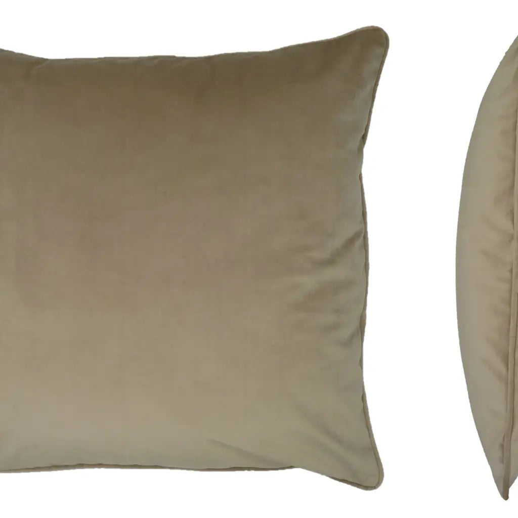 Berkshire Velvet Cushion Cover and Filled Cushion 22" x 22" (55cm x 55cm) by Sundour 4