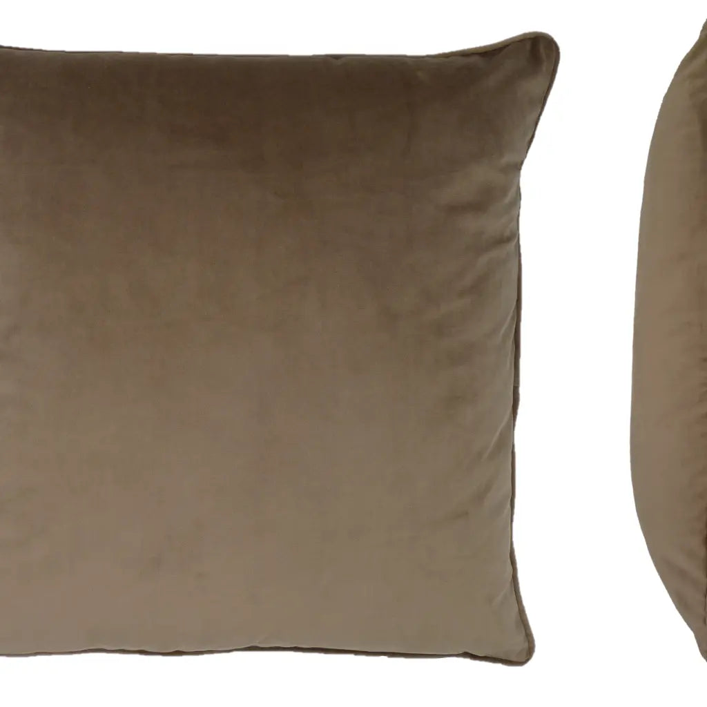 Berkshire Velvet Cushion Cover and Filled Cushion 22" x 22" (55cm x 55cm) by Sundour 25