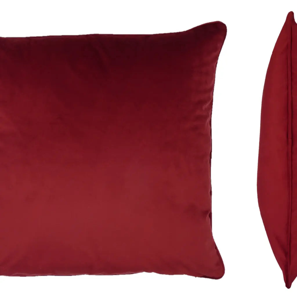 Berkshire Velvet Cushion Cover and Filled Cushion 22" x 22" (55cm x 55cm) by Sundour 37