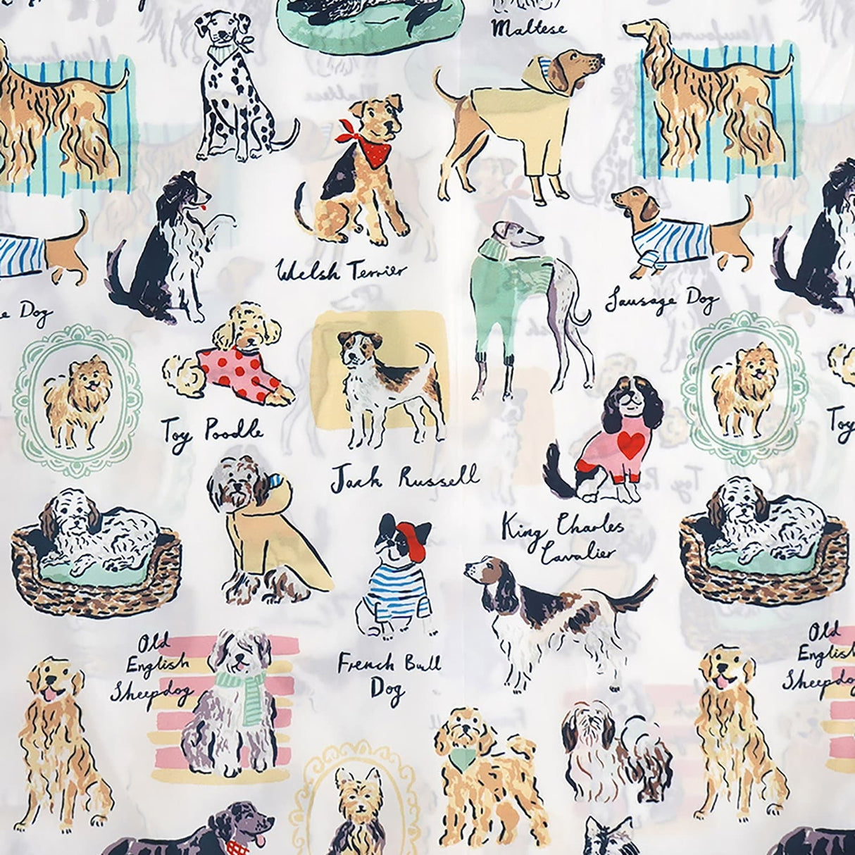Ulster Weavers Best In Show Dog Print Packable Shopping Bag - Best In Show Foldable Tote Bag Medium In Multicolour 4