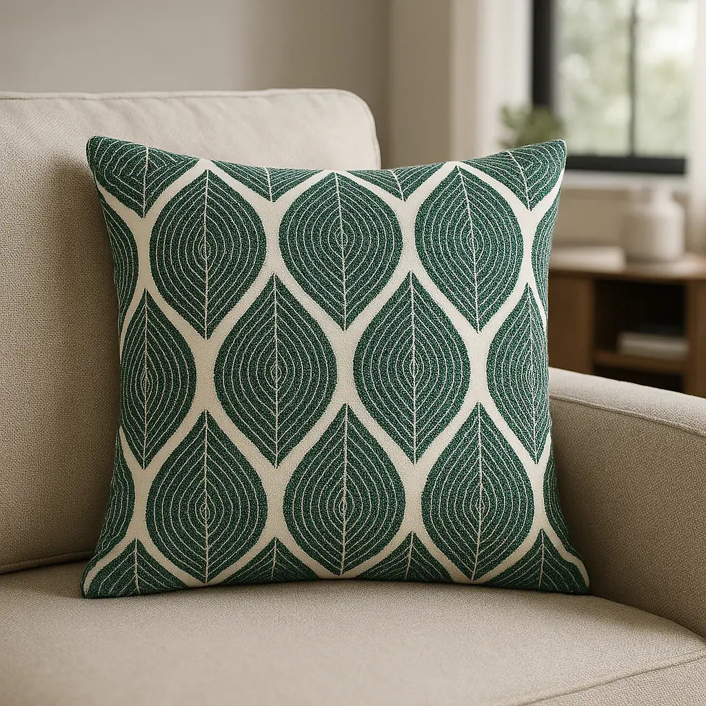 Bliss Jungle Green Filled Cushion 45cm x 45cm