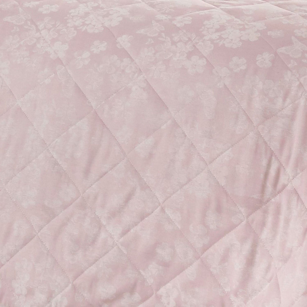 Blossom Jacquard Floral Woven Bedspread - Blossom Bedspread In Blush 240 X 220Cm 3