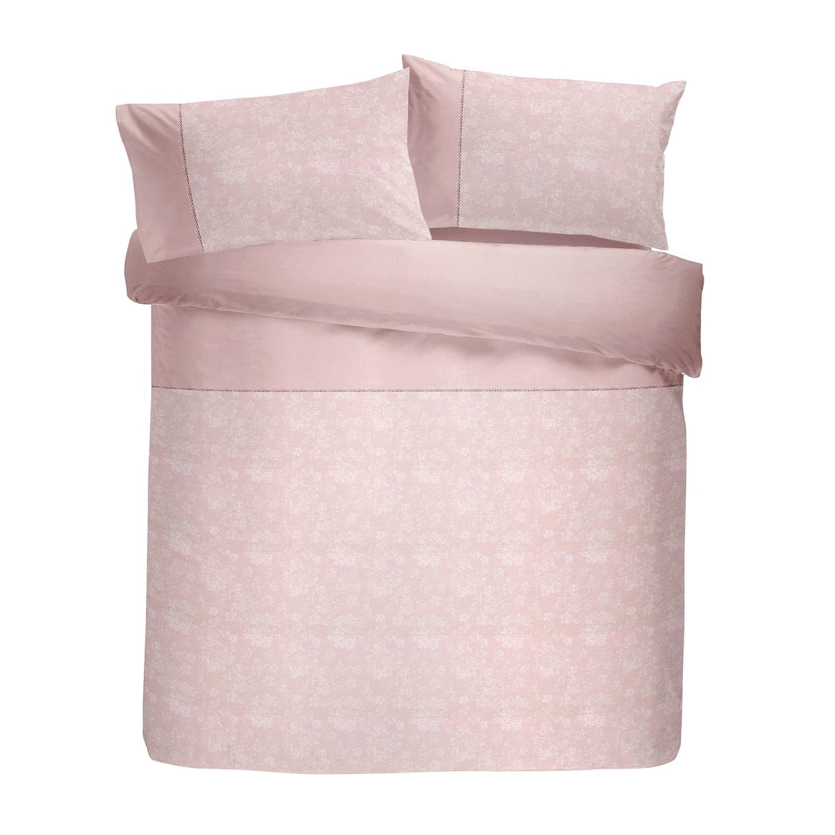 Blossom Jacquard Floral Woven Duvet Cover Set - Blossom Duvet Cover Set In Blush 3