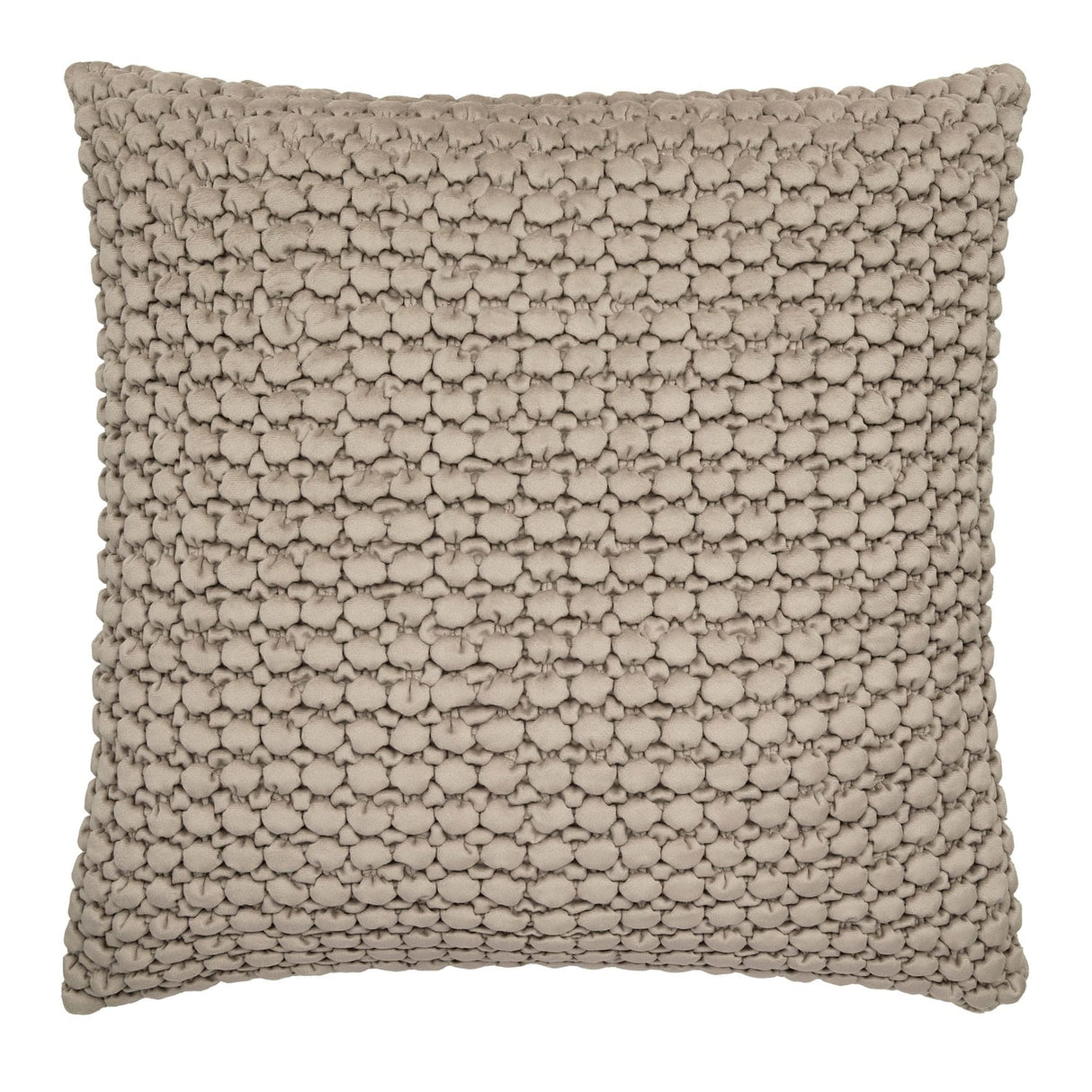 Bobble Textured Filled Cushion / Cover 55 x 55cm 22" x 22" - Natural - Bobble Cushion In Natural 55 X 55Cm 2