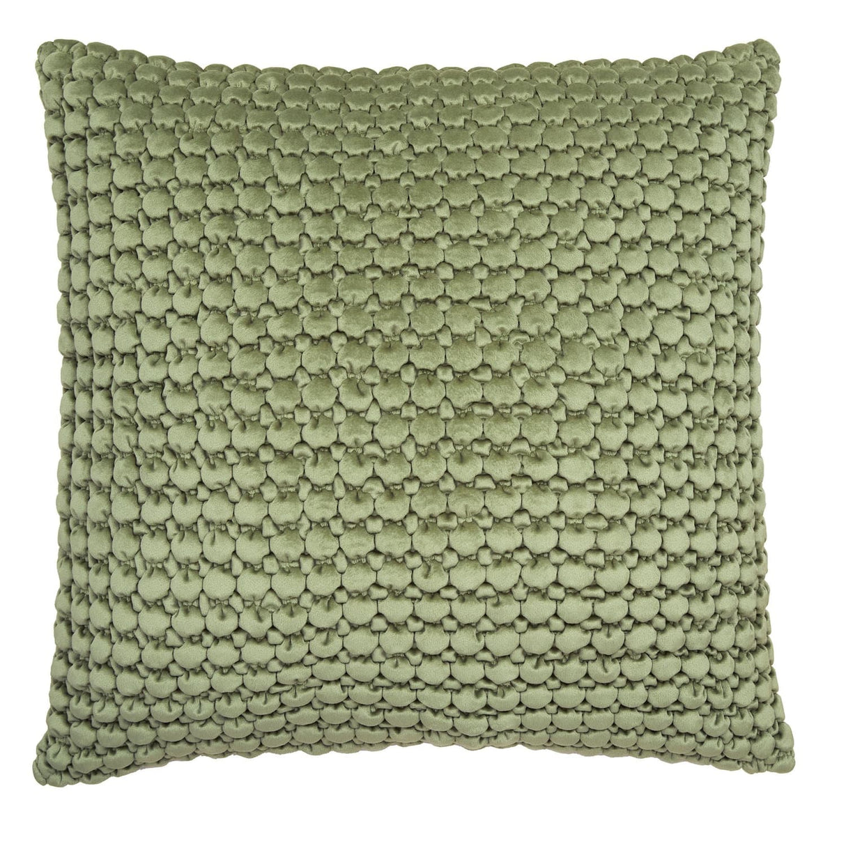 Bobble Textured Filled Cushion / Cover 55 x 55cm 22" x 22" - Olive - Bobble Cushion In Olive 55 X 55Cm 2