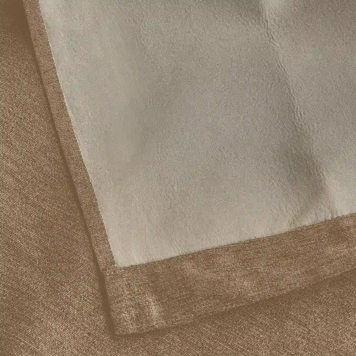 Alan Symonds Chenille Blackout Eyelet Ring Top Curtains in Beige - Image 3