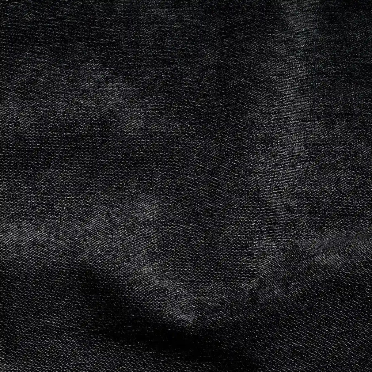 Alan Symonds Chenille Blackout Eyelet Ring Top Curtains in Black - Image 4