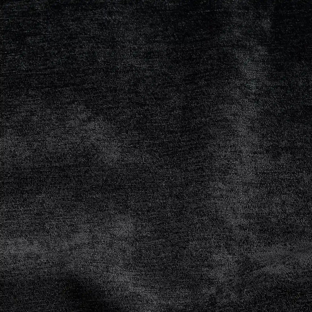 Alan Symonds Chenille Blackout Eyelet Ring Top Curtains in Black - Image 6