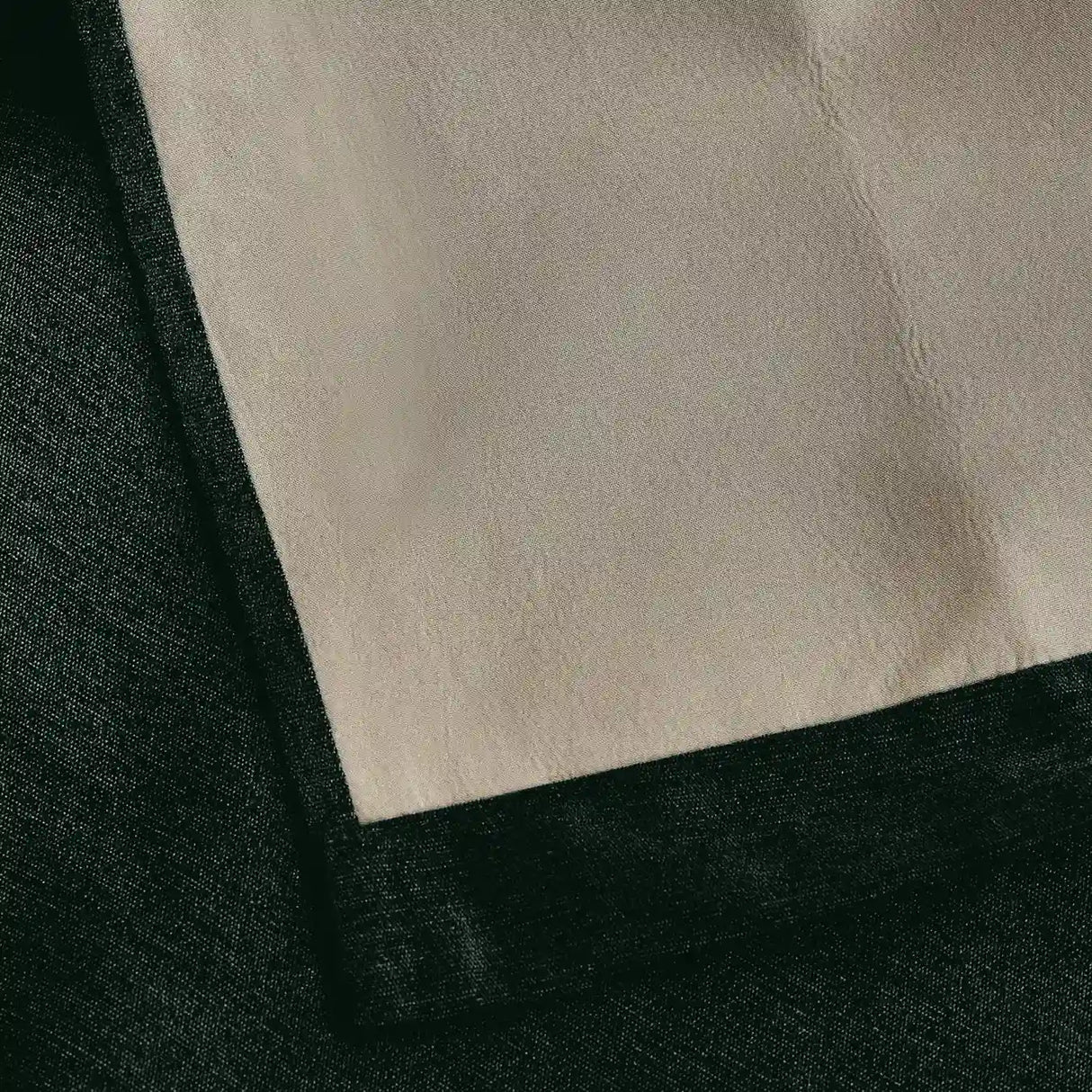 Alan Symonds Chenille Blackout Eyelet Ring Top Curtains in Green - Image 3