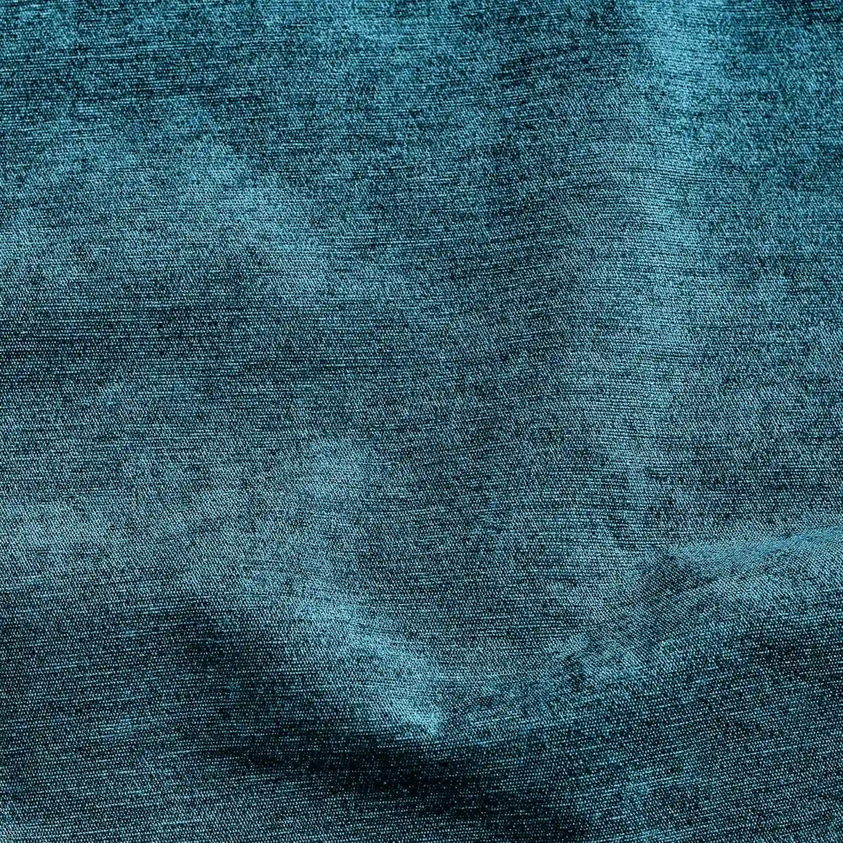 Alan Symonds Chenille Blackout Eyelet Ring Top Curtains in Teal - Image 4