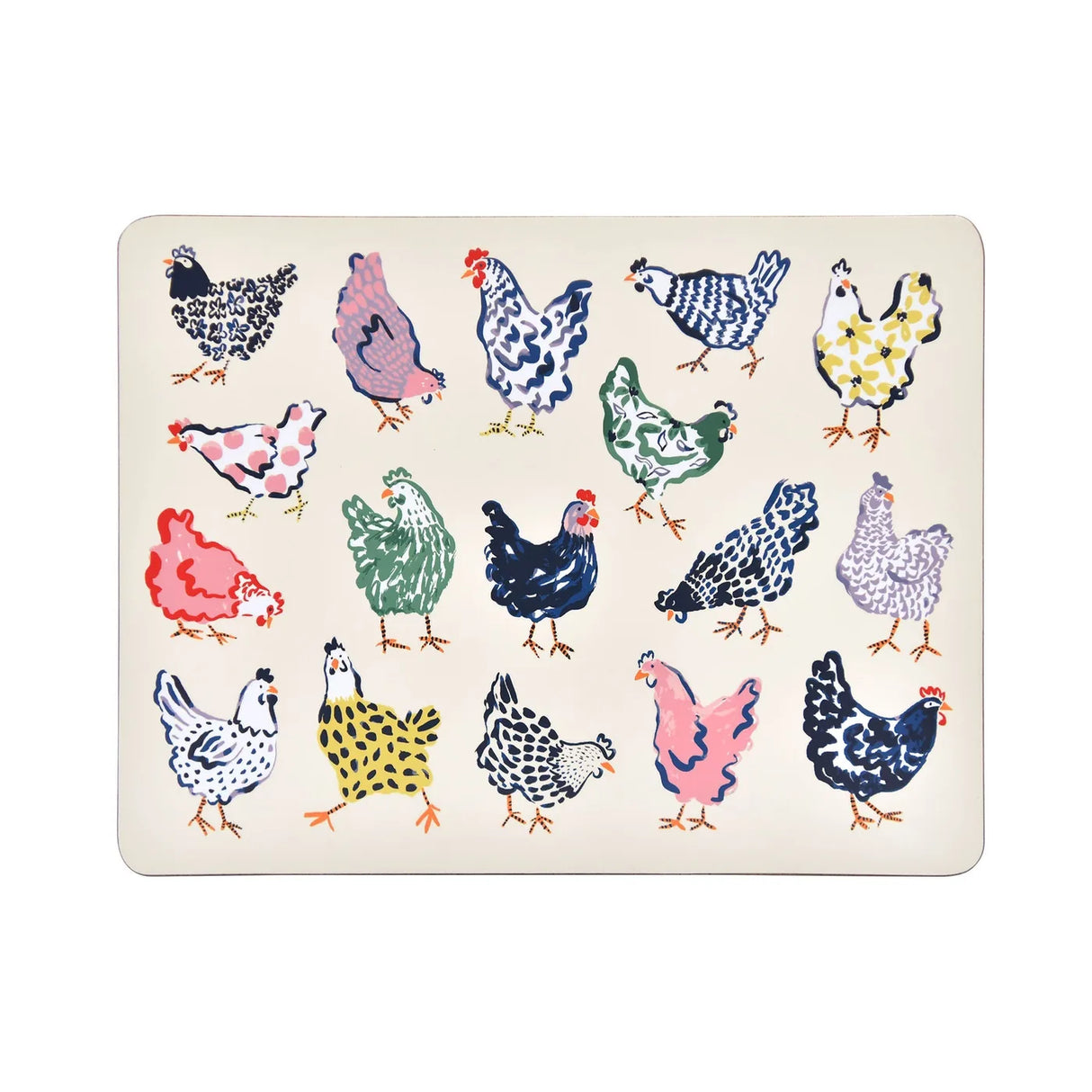 Chick Chicken Placemat 4 Pack in Yellow