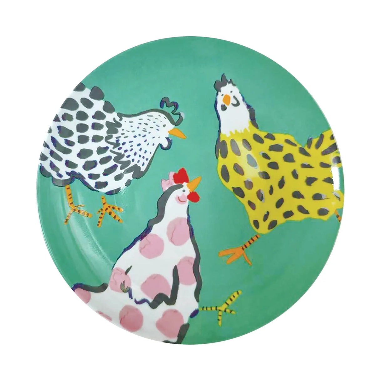 Chick Chicken Porcelain Dinner Plate in Yellow