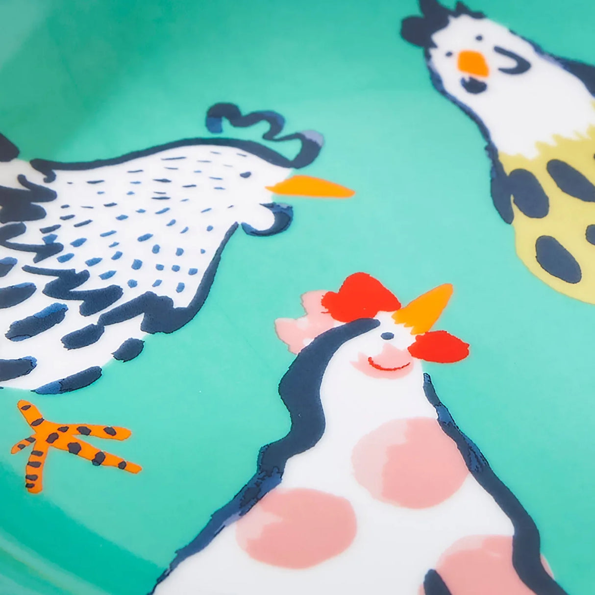 Chick Chicken Porcelain Dinner Plate in Yellow