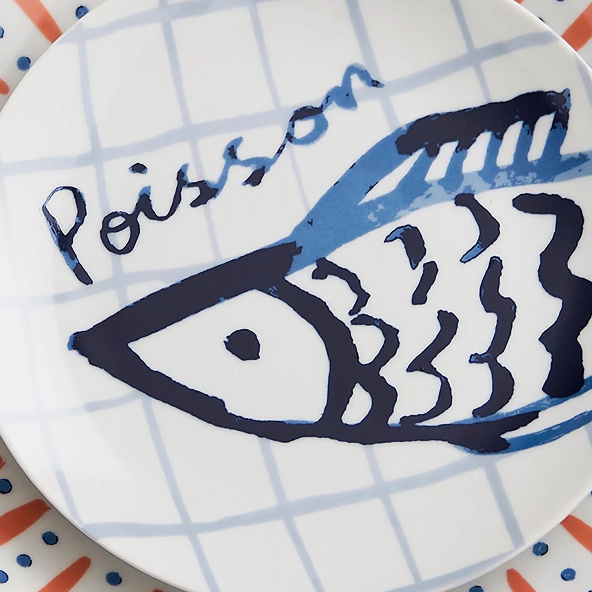 Catch of the Day Porcelain Dinner Plate in Multicolour