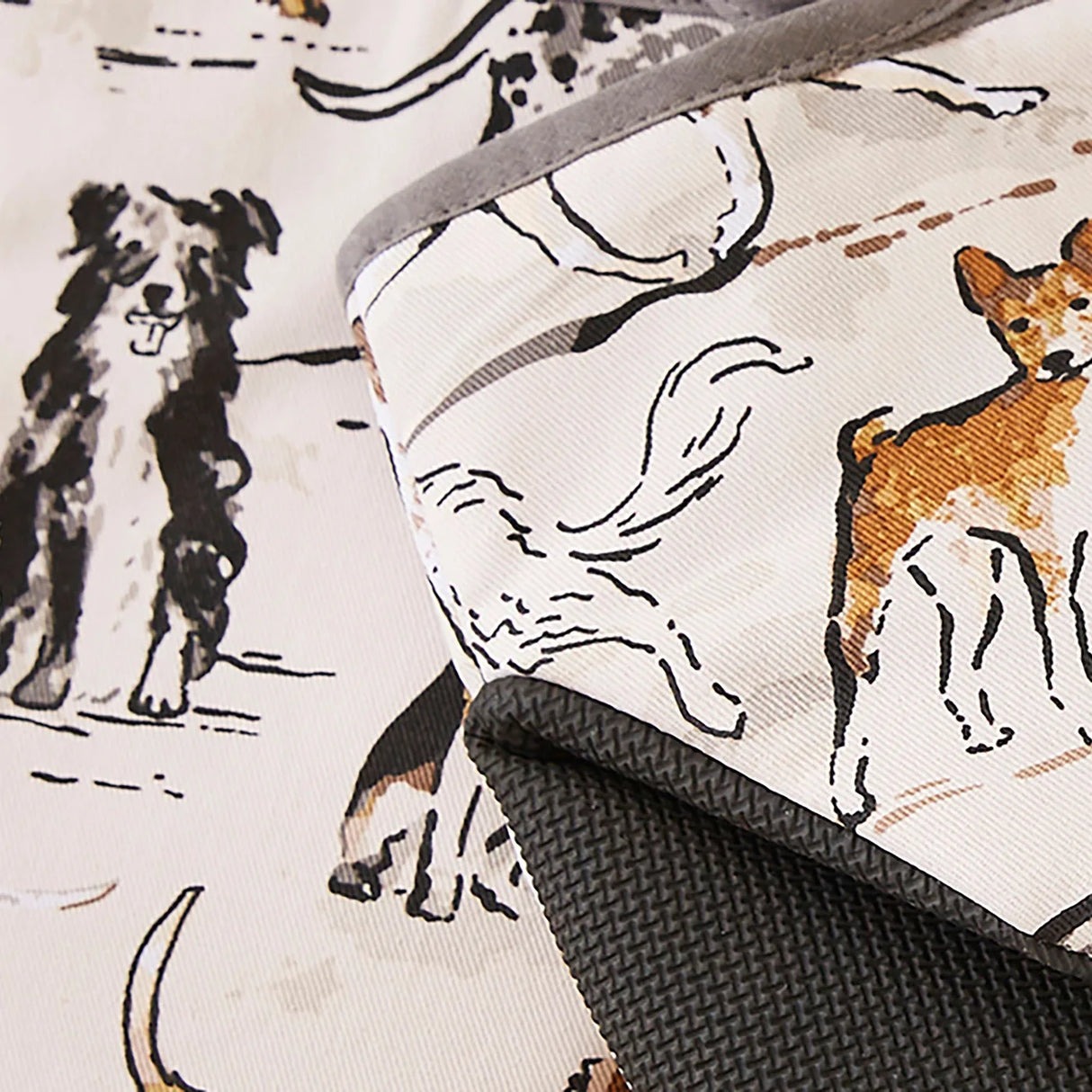 Country Dogs Microwave Mitts Pair in Brown