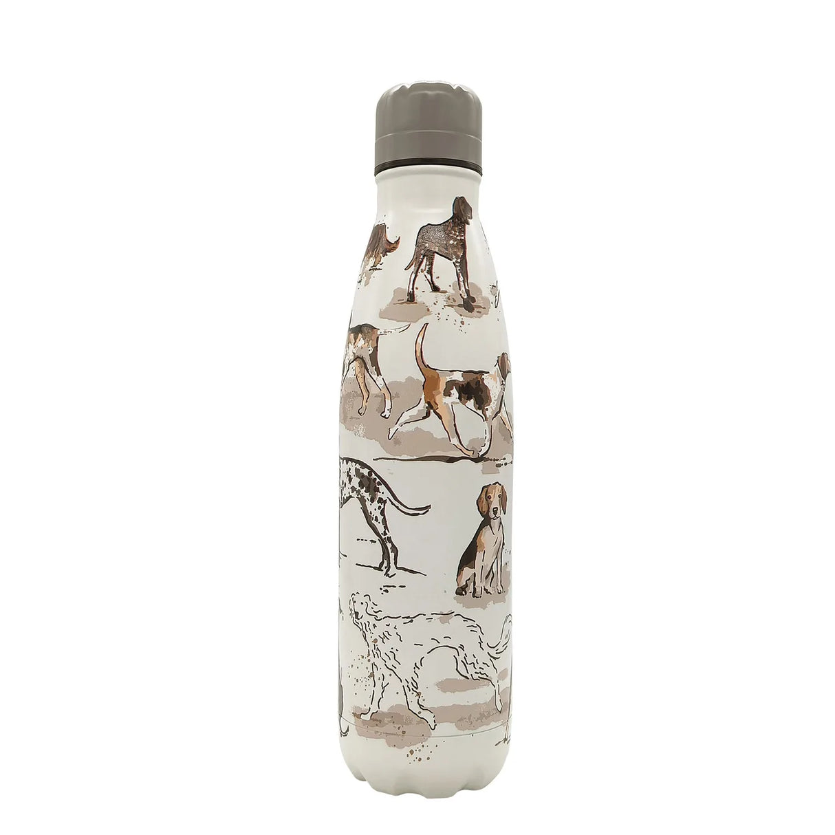 Country Dogs Water Bottle in Brown