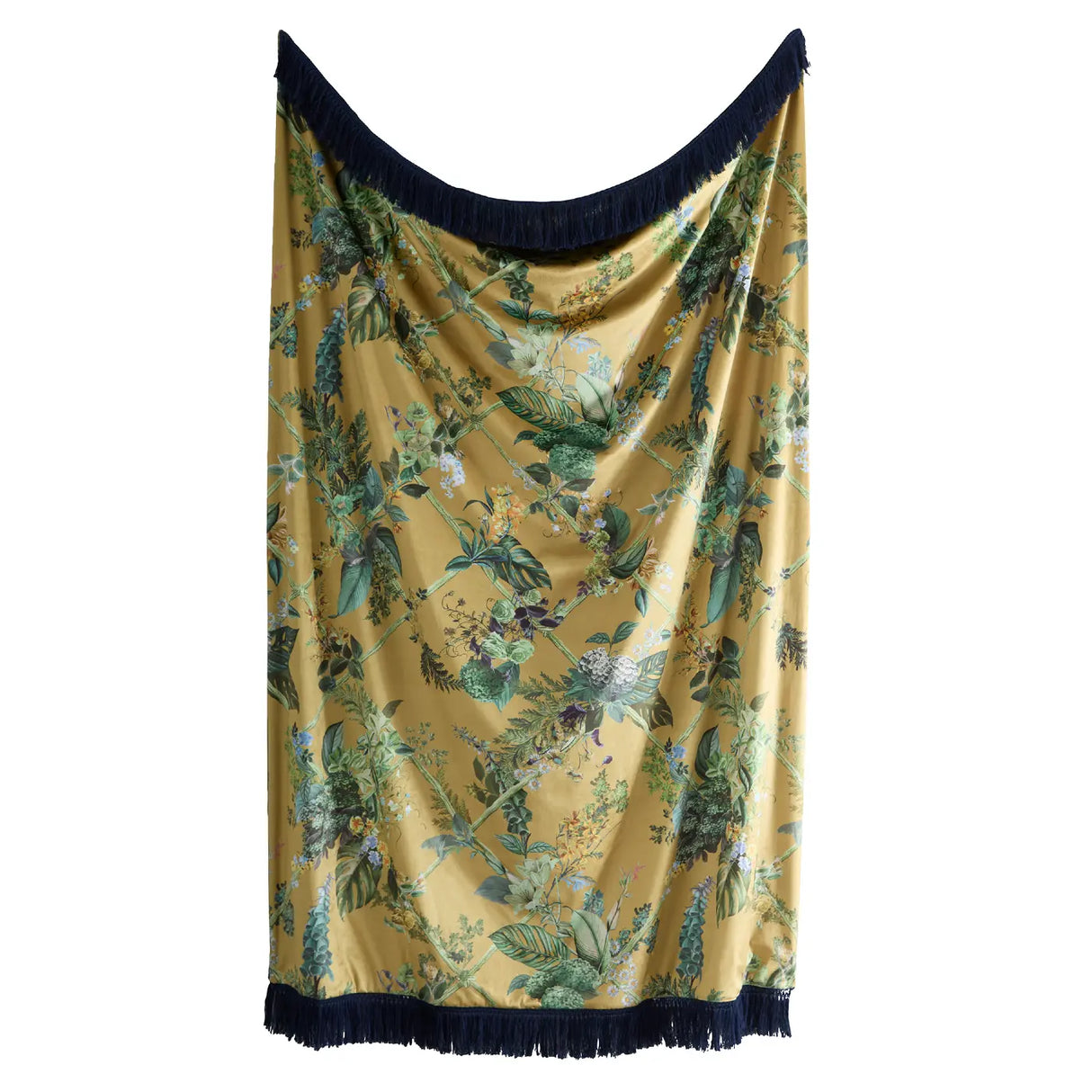 Laurence Llewelyn-Bowen Cotswold Fantasia Navy Floral Cosy Throw 130cm x 180cm 5