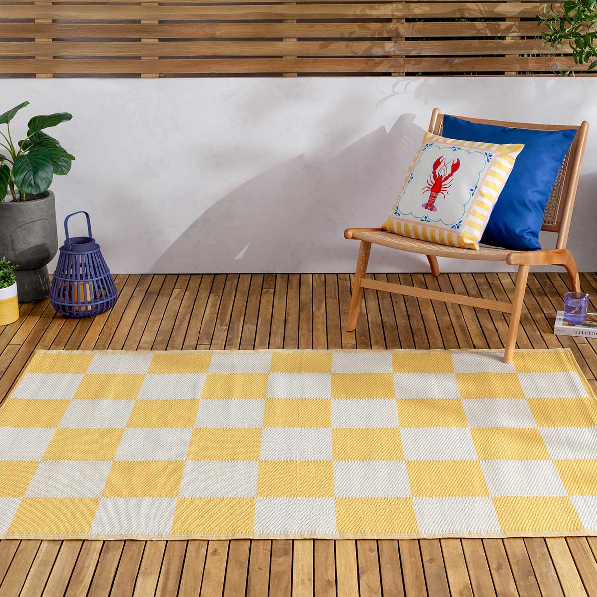 Checkerboard Outdoor Rug 120cm x 180cm by furn.