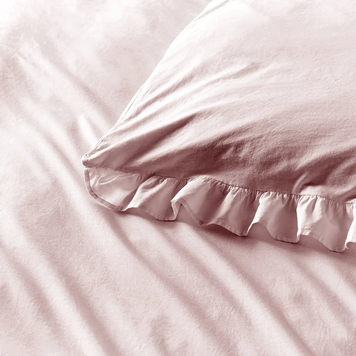 Cassia Frill Cotton Duvet Cover Set by Appletree Loft