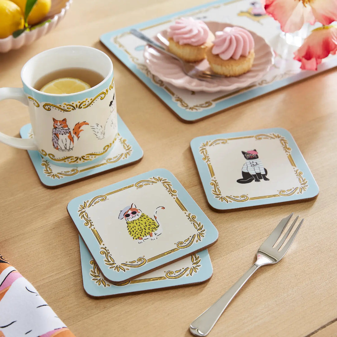 Ulster Weavers Cool Cats Coasters 4 Pack