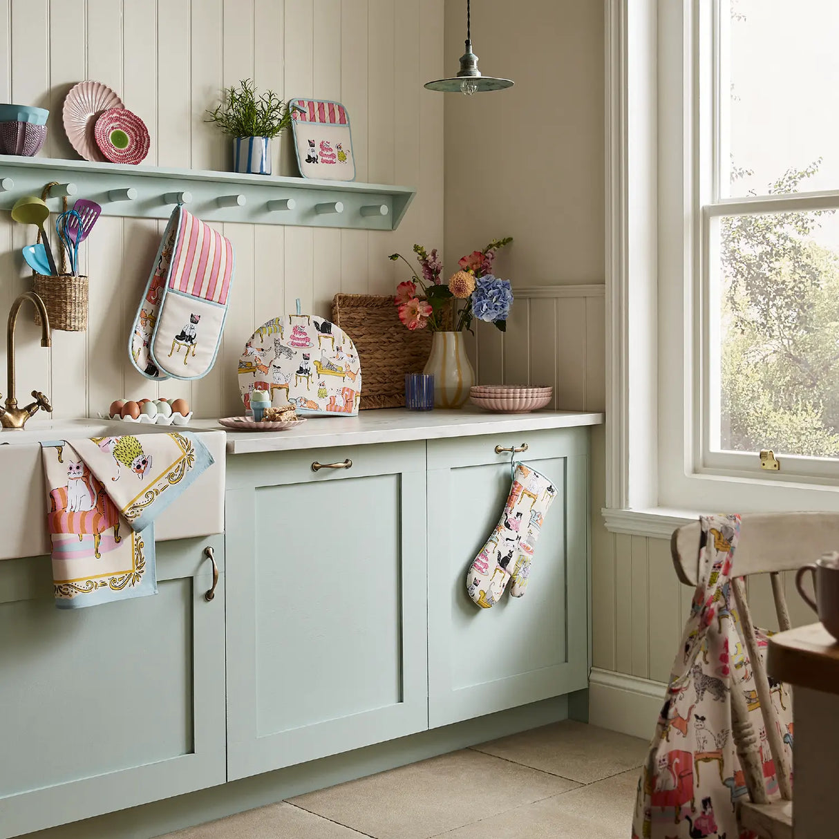 Cool Cats Kitchen Collection by Ulster Weavers