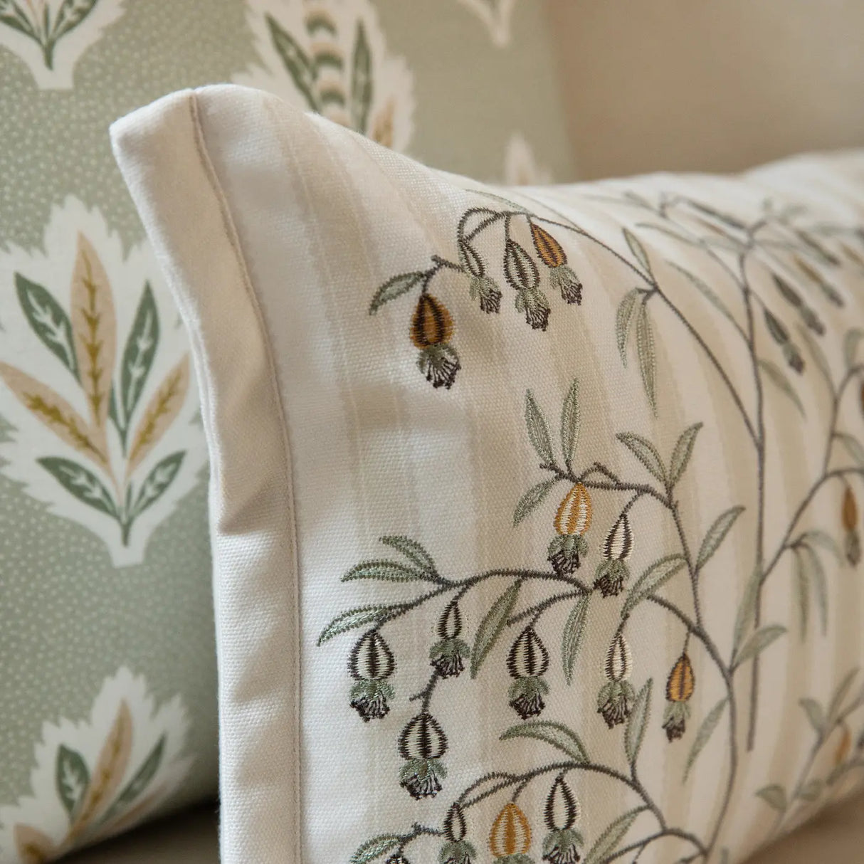 Chinese Lanterns Cushion Cover 12" x 26" by Sanderson 6