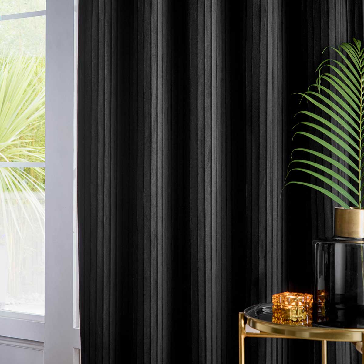 Corinthian Lined Eyelet Curtains by Paoletti