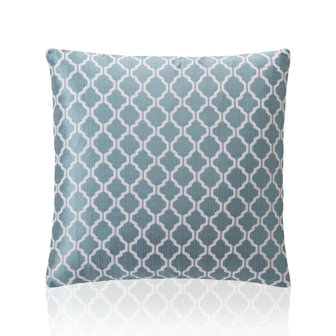 Cotswold Jacquard Teal Cushion Cover 45cm x 45cm & 22" x 22"