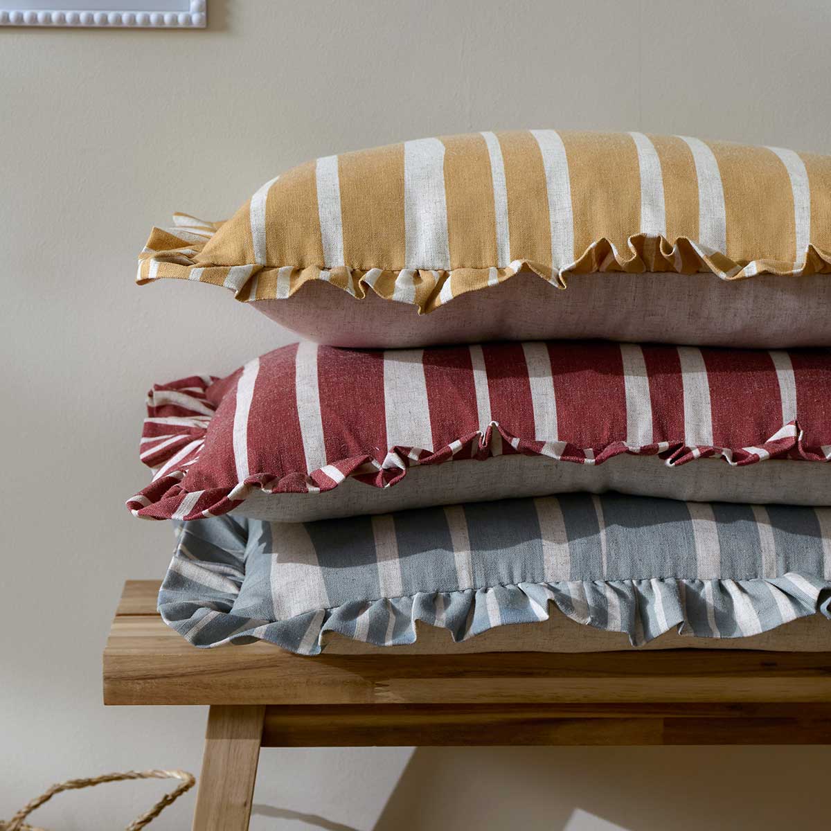 Carmon Stripe Cushion Cover / Filled Cushion 16" x 24" (40cm x 60cm) by furn.