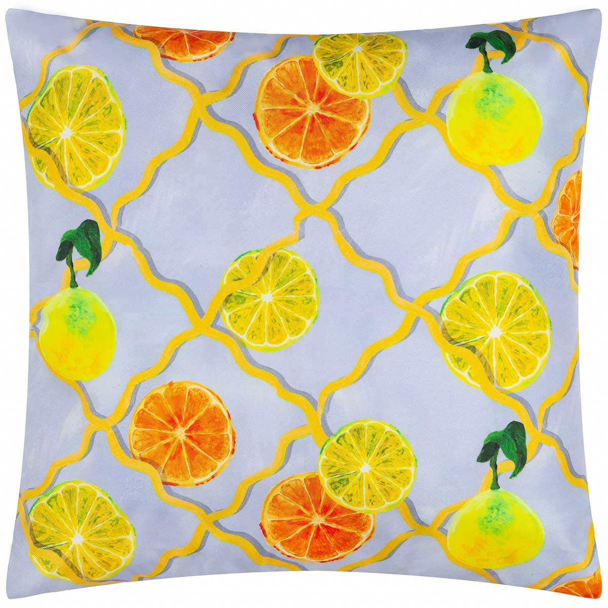 Citrus Trellis Outdoor Cushion Cover / Filled Cushion 18" x 18" (45cm x 45cm) by Wylder Nature 3