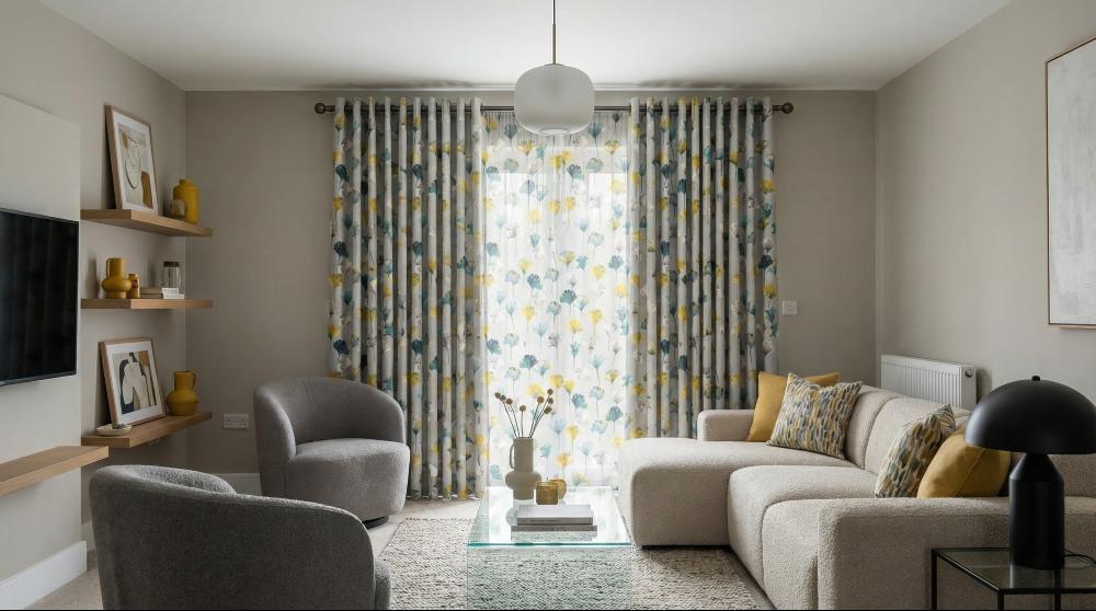 Camarillo Made to Measure Curtains Chartreuse 3