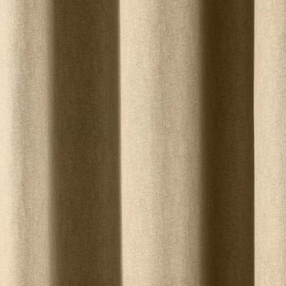 Cannes Lined Blackout Eyelet Curtains - Natural Thermal Light Filtering - Cannes Eyelet Curtains In Natural 3