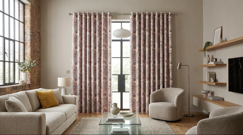 Capri Made to Measure Curtains Blush 3