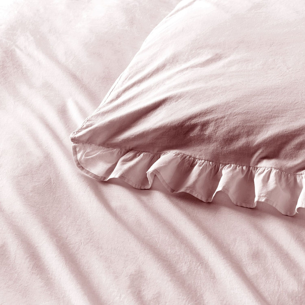 Cassia Frill 100% Cotton Duvet Cover Set - Lavender - Cassia Frill Duvet Cover Set In Lavender 3