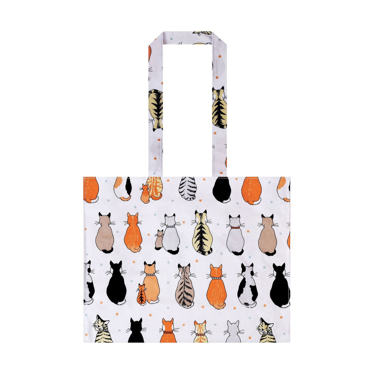 Ulster Weavers Cats In Waiting Foldable Tote Bag - Cats In Waiting 2026 Shoulder Bag Pvc In Orange 1