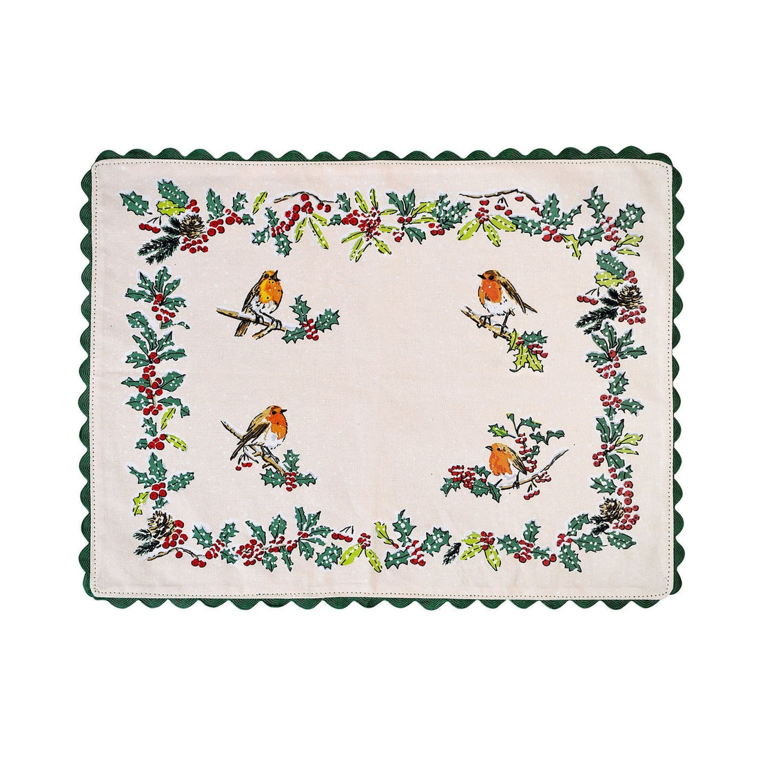 Ulster Weavers Christmas Robins Accessories Cotton Placemat 2 Pack