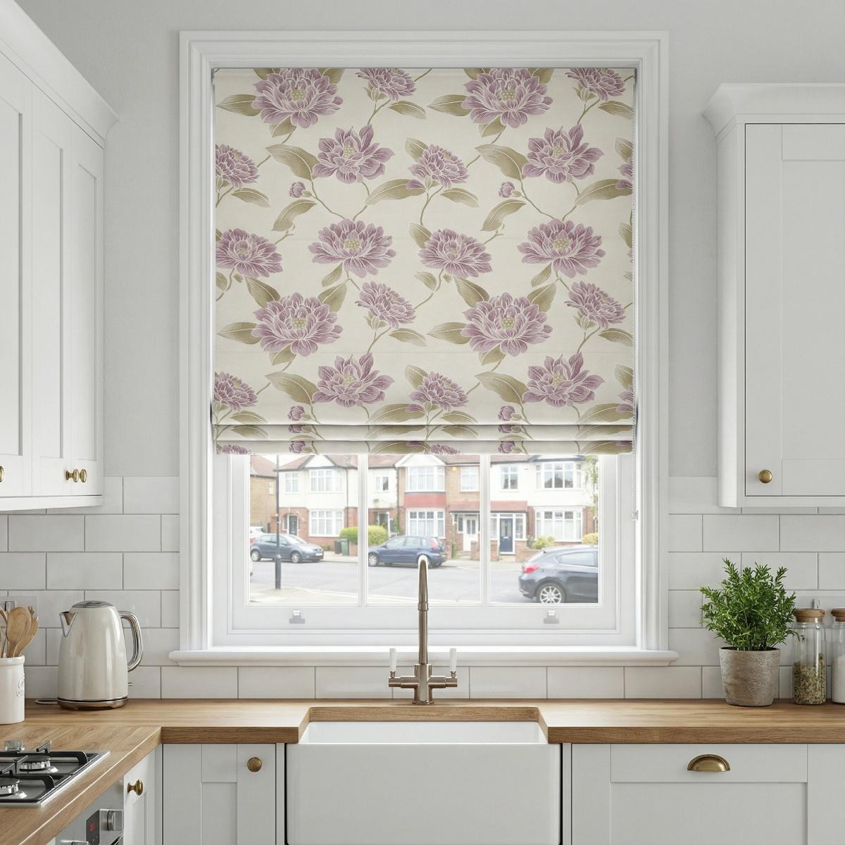 Corsica Made to Measure Roman Blind Mauve