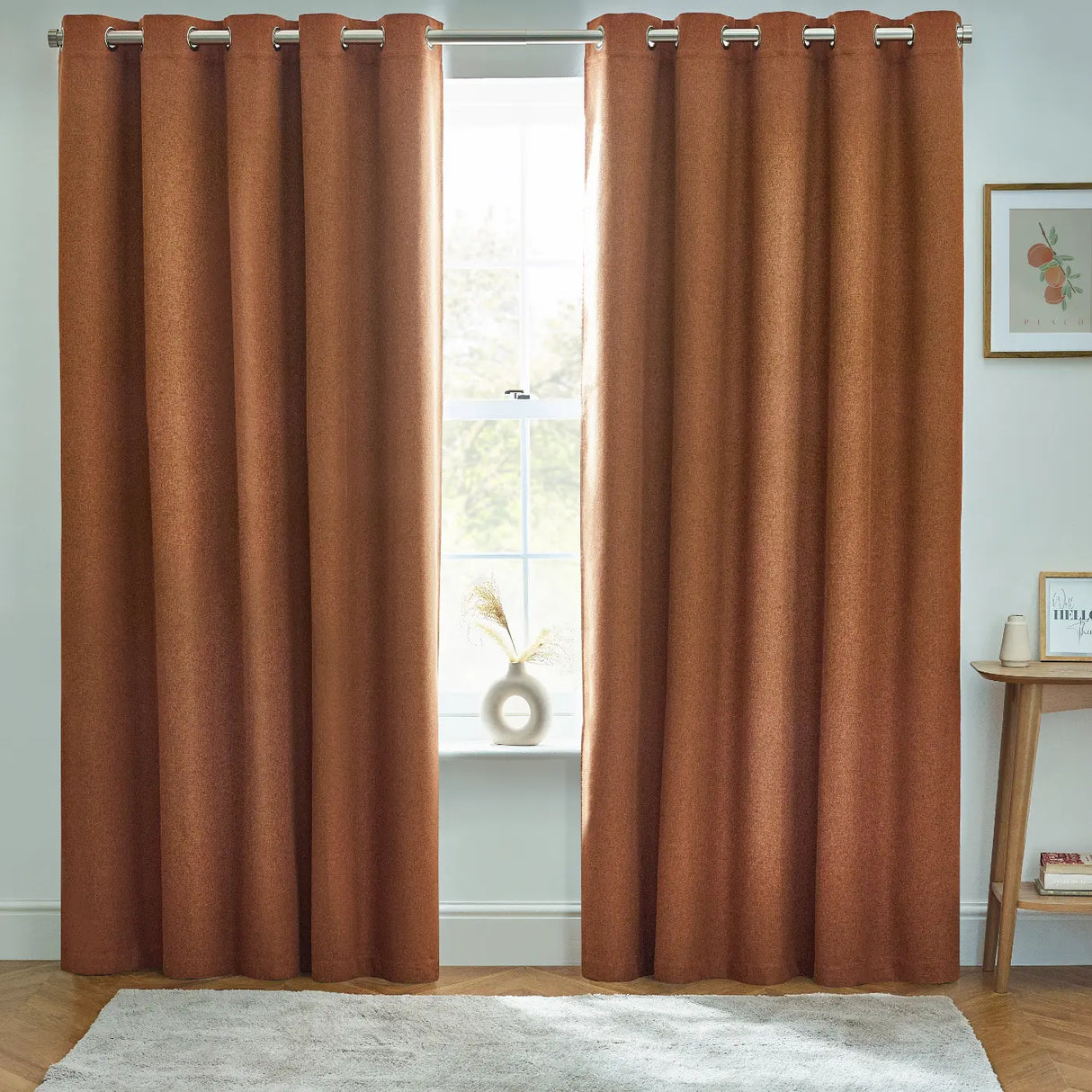 Dawn Lined Blackout Eyelet Curtains by furn.