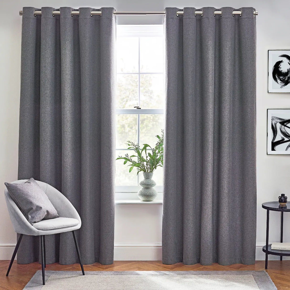 Dawn Lined Blackout Eyelet Curtains by furn.