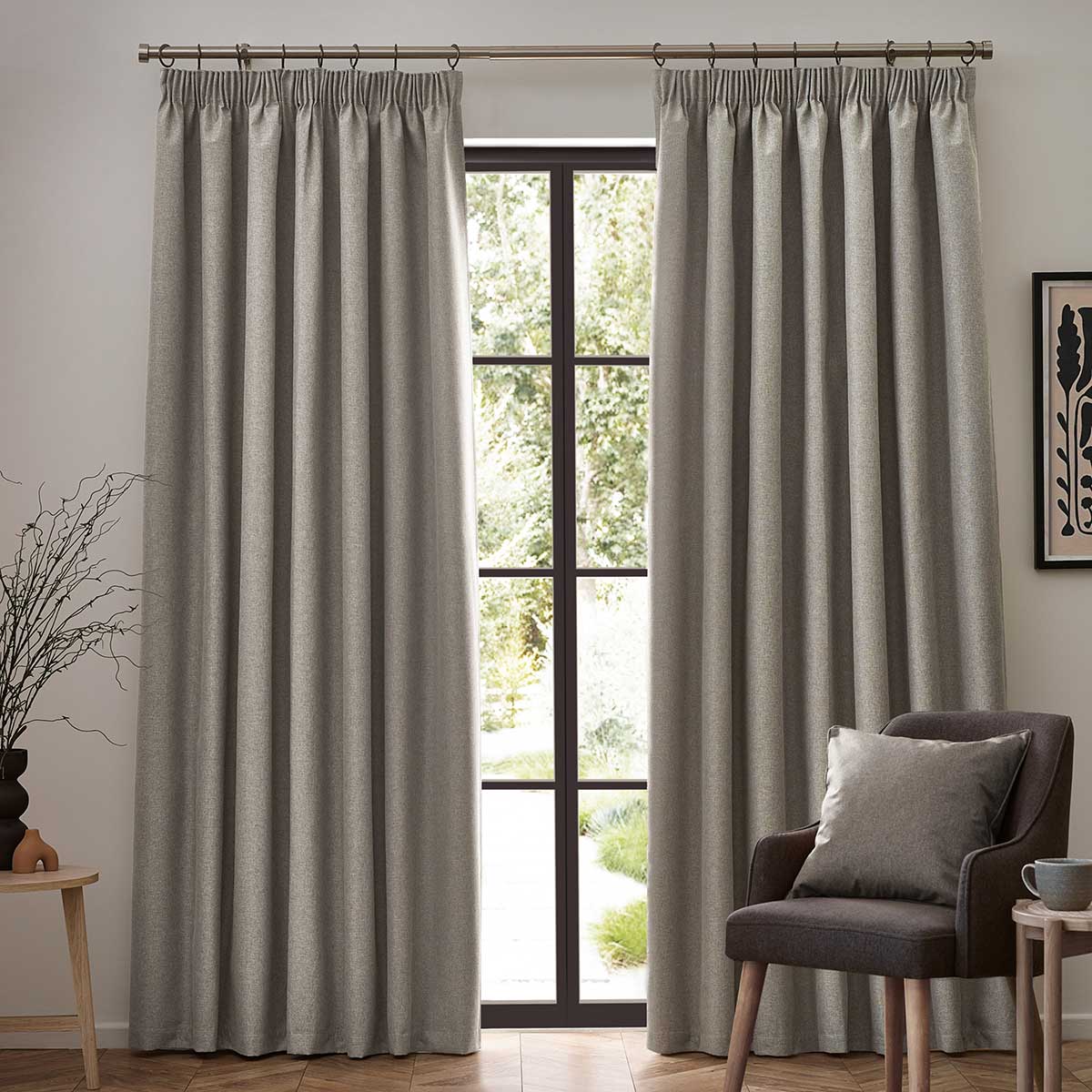 Dawn Lined Tape Top Pencil Pleat Curtains by furn.