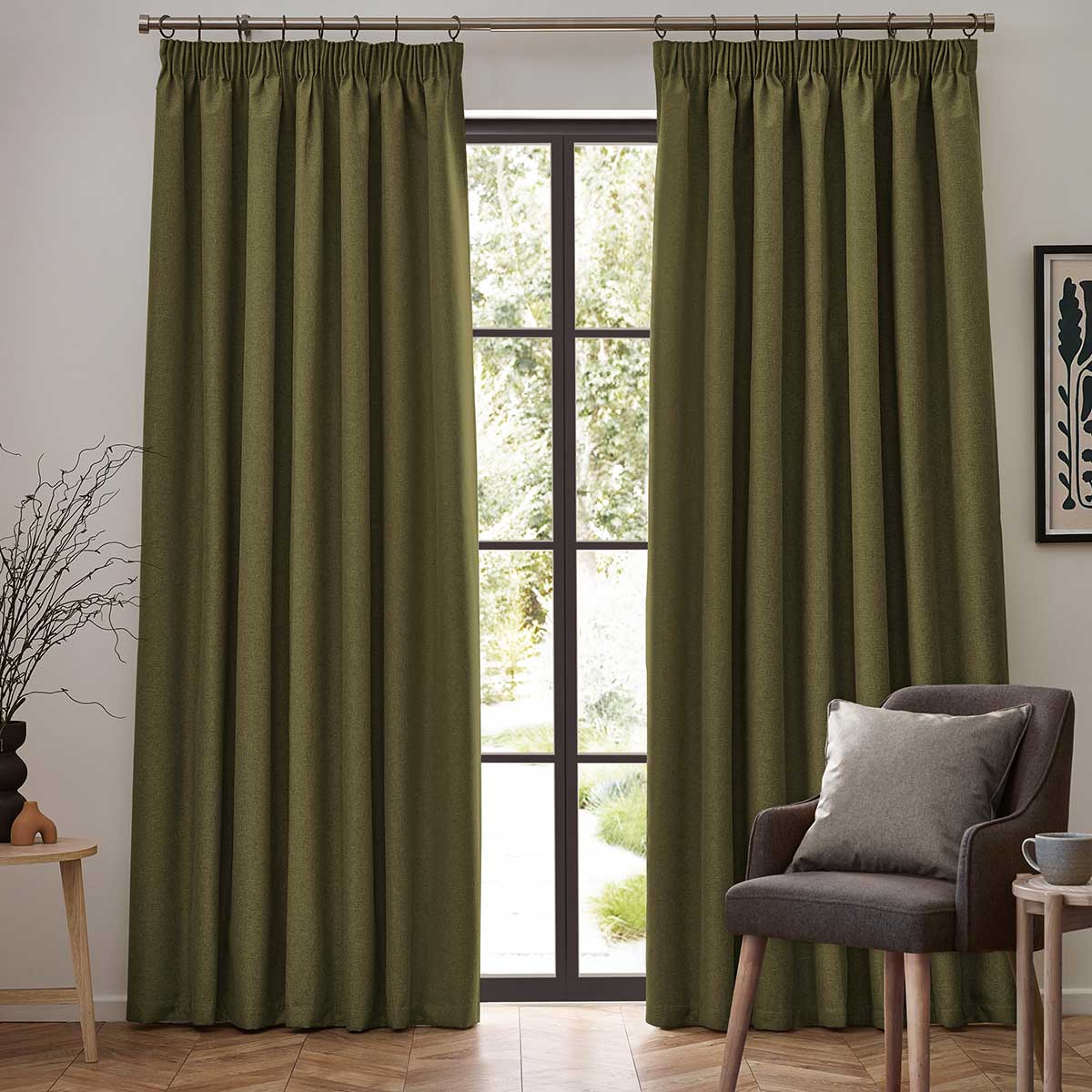 Dawn Lined Tape Top Pencil Pleat Curtains by furn.