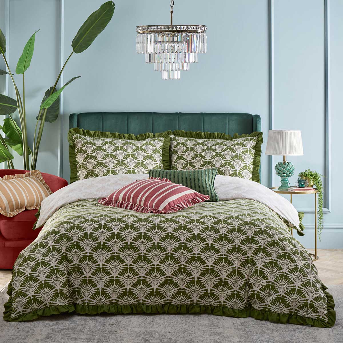 Deco Palm Duvet Cover Set by furn.