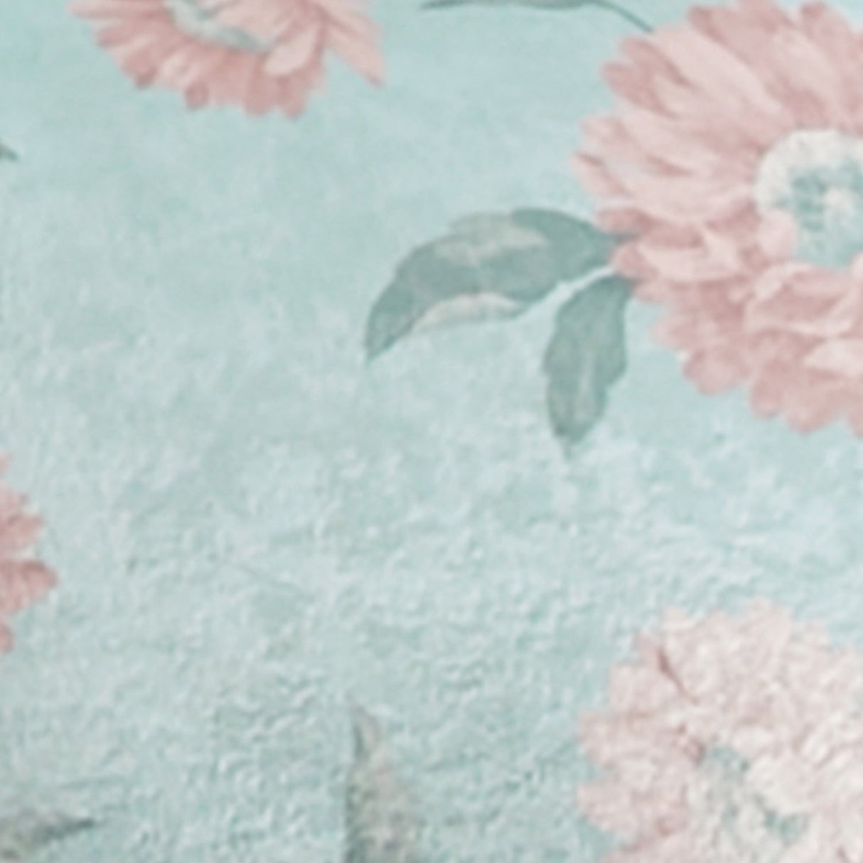 Dahlia Floral Cushion Cover 43cm x 43cm (17" x 17") - Duck Egg - Dahlia Cushion In Duck Egg 43 X 43Cm 2