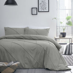 Dart Geometric Grey Duvet Cover Bedding Set