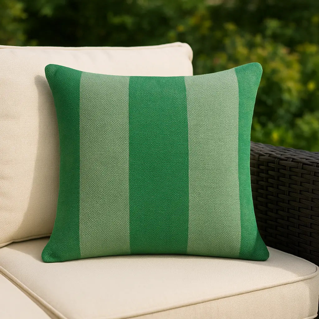 Deck Stripe Outdoor Cushion Cover / Filled Cushion 24" x 24" (60cm x 60cm) by furn. 3