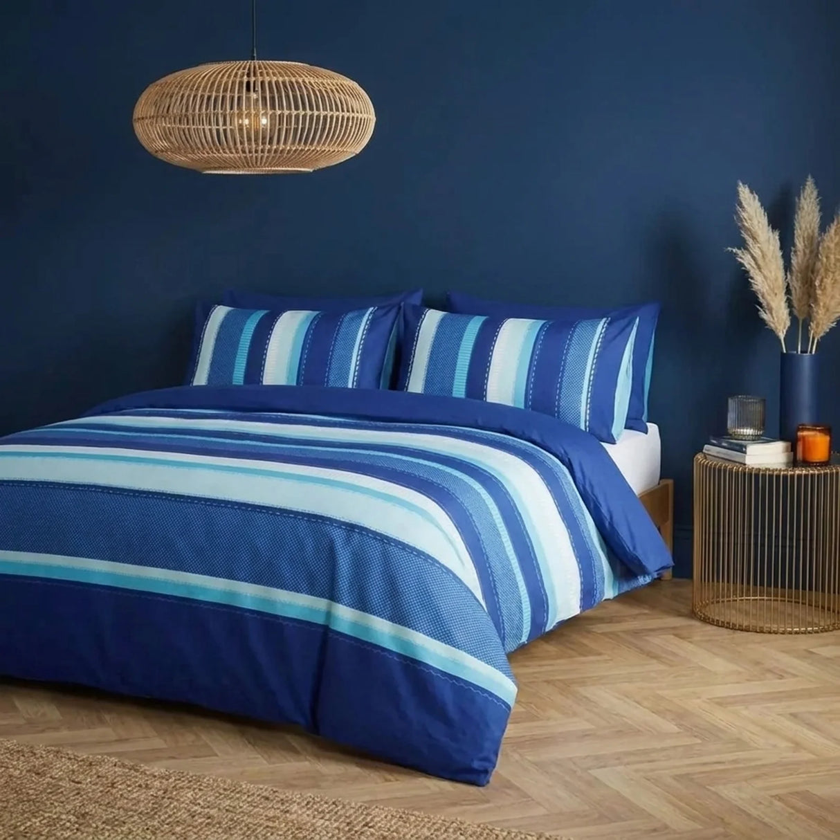 Detroit Blue Duvet Cover Bedding Set-1