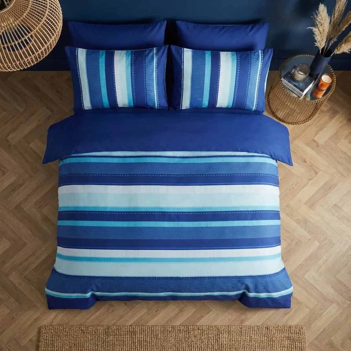 Detroit Blue Duvet Cover Bedding Set-2