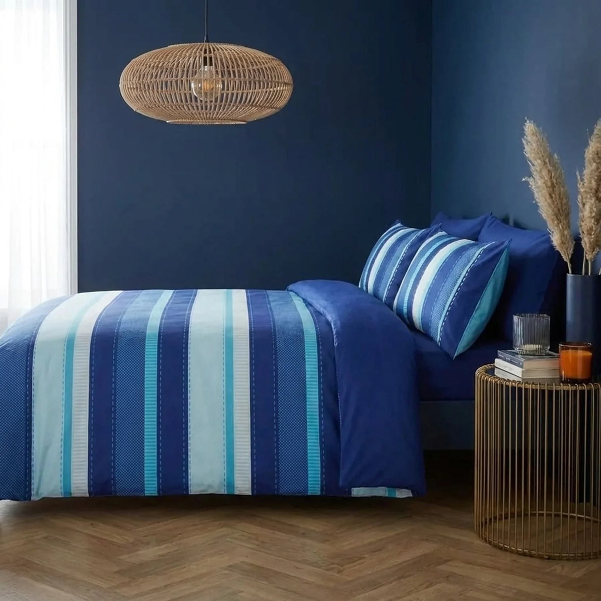 Detroit Blue Duvet Cover Bedding Set-3